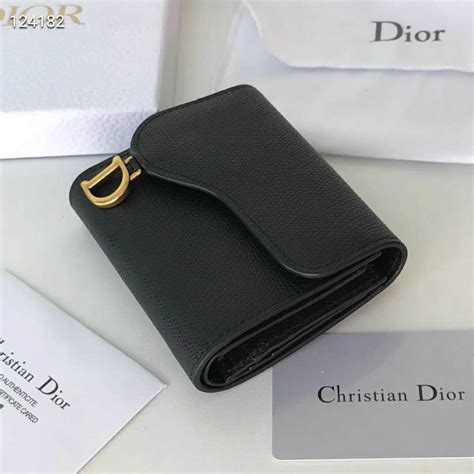 dior saddle card holder black|saddle flap card holder.